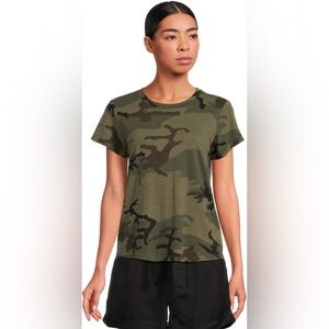 Sanctuary Green Camouflage Short Sleeve Tee! Women’s Medium.